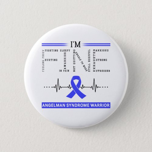 Im Fine Angelman Syndrome Warrior Button