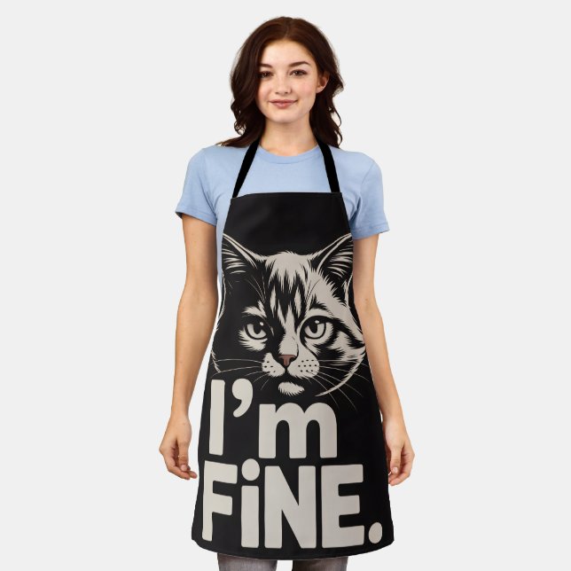 i'm fine apron (Worn)