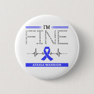 I'm Fine Ataxia Warrior Button