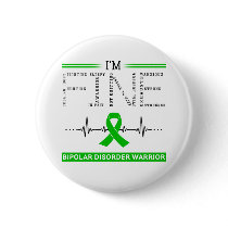 I'm Fine Bipolar Disorder Warrior Button