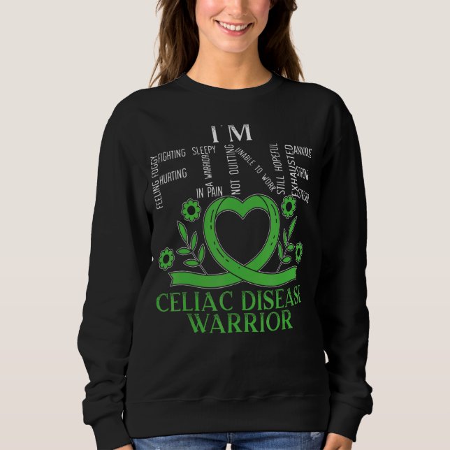 I'm Fine Celiac Disease Warrior I Hate Gluten Sweatshirt (Front)