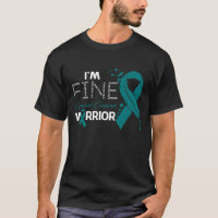 I'm Fine Cervical Cancer Warrior Awareness Feather