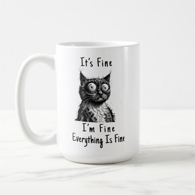 I'm Fine Coffee Mug (Left)