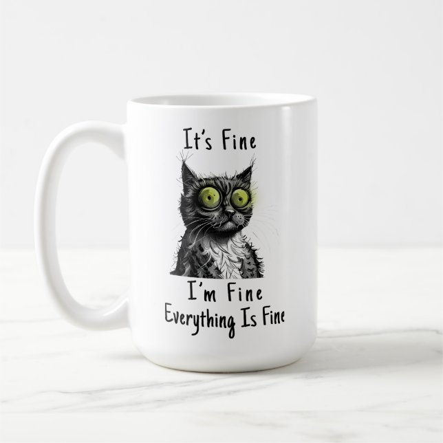 I'm Fine Coffee Mug (Left)