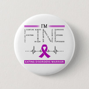 I'm Fine Eating Disorders Warrior Button