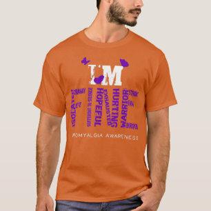 I'm Fine Fibromyalgia Warrior Fibro Awareness Purp T-Shirt