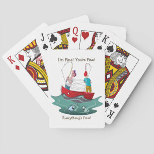 I'm Fine Fishing Playing Cards