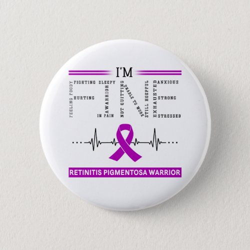 Im Fine Retinitis Pigmentosa Warrior Button