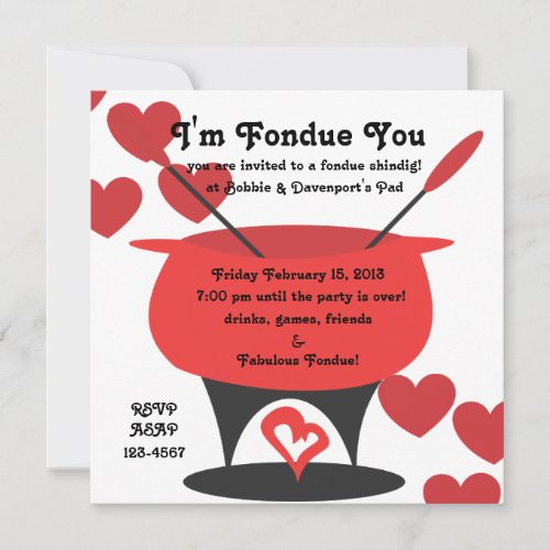 Im Fondue You Invitation