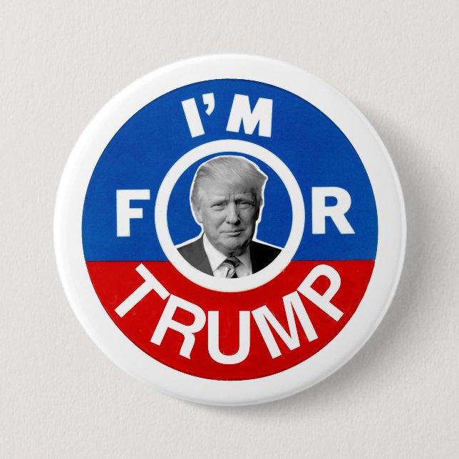 I'm for Trump Button (Front)