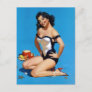 Im for you ! Vintage pin up girl art Postcard