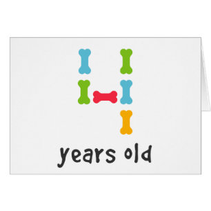 I'm Four Years Old Cards