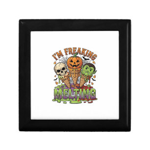 Im Freaking Melting Halloween Ice Cream Skull Pump Gift Box