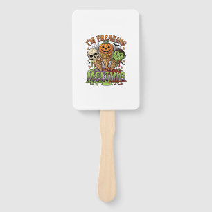 Im Freaking Melting Halloween Ice Cream Skull Pump Hand Fan