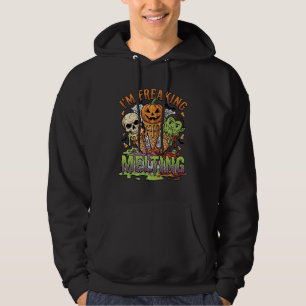 Im Freaking Melting Halloween Ice Cream Skull Pump Hoodie