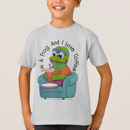 Im Frog And I Love Coffee T_Shirt