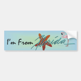 I'm From Florida Bumper Sticker
