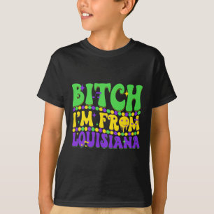 I'm From Louisiana Mardi Gras Fleur De Lis Fat Tue T-Shirt