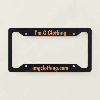 I'm G Clothing License Plate Frame