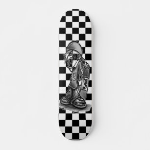 I'm G Skater Boy Checkered Skateboard