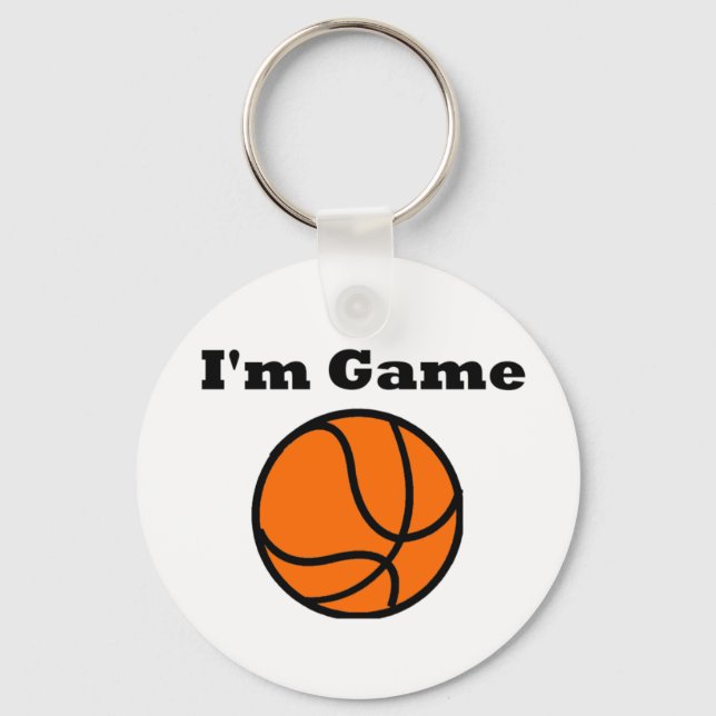 I'm Game (Basketball) Keychain (Front)