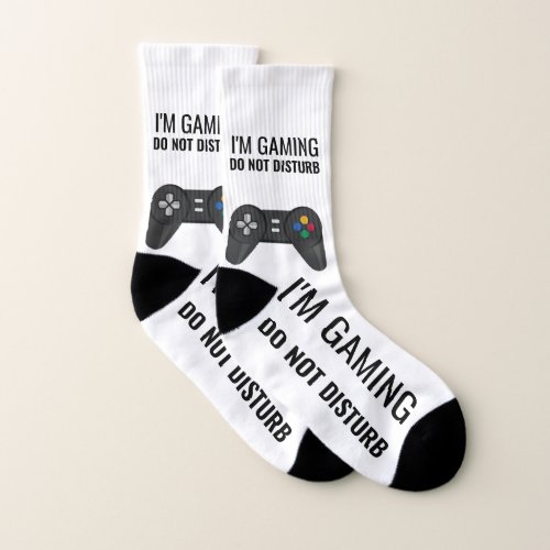 Im Gaming Do Not Disturb Game Controller Socks