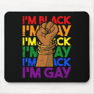 Im Gay Black History Month Men Women Power Fist Lg Mouse Pad