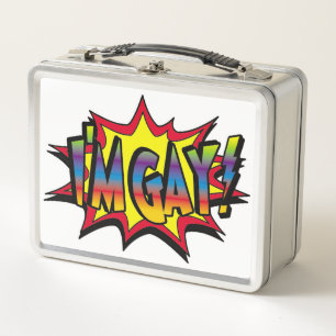 I'm Gay Burst Metal Lunch Box