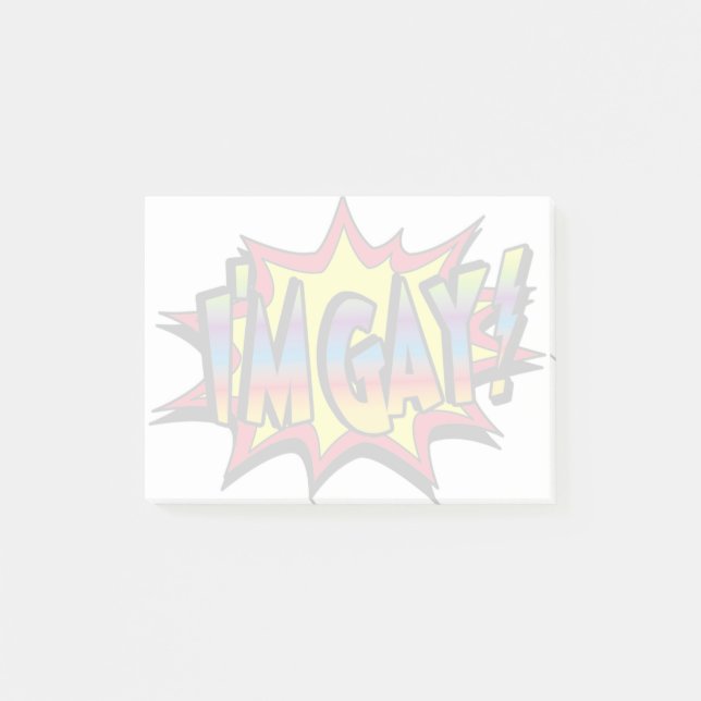I'm Gay Burst Post-it Notes (Front)