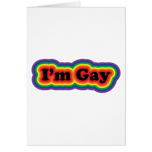I'm Gay Cards (Front)