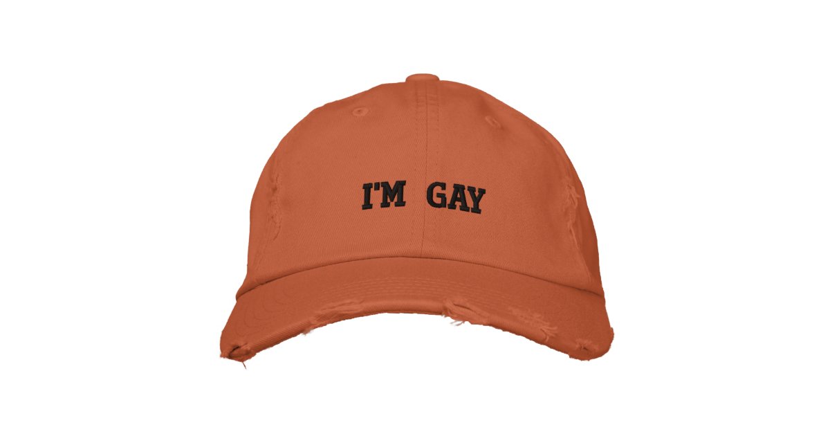 I'm so Gay Hat Funny Cap Design Embroidered Hat 