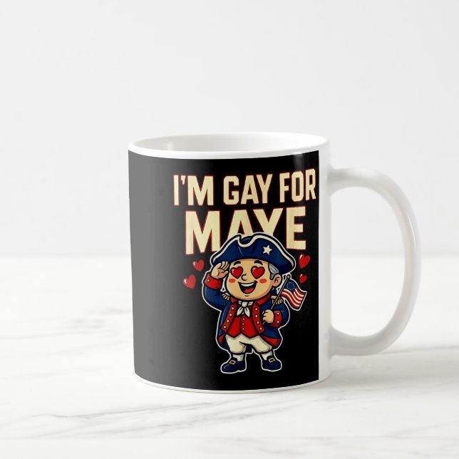I'm Gay For Maye Funny Hearts  Coffee Mug (Right)