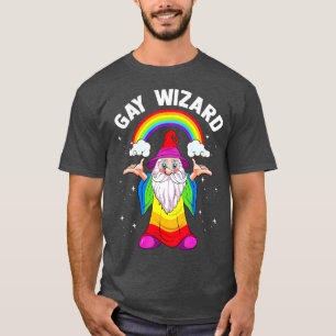 Im Gay Men Boyfriend Gift Rainbow Wizard LGB T-Shirt
