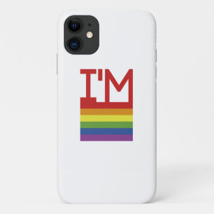 I'm Gay   Rainbow Flag iPhone 11 Case