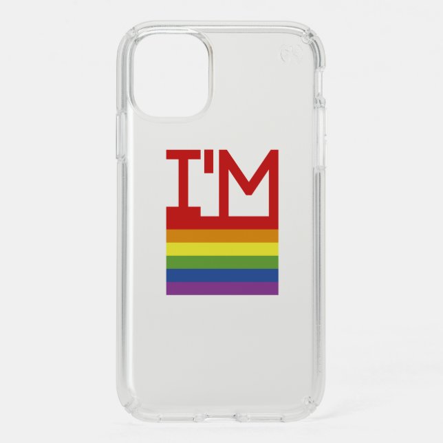 I'm Gay | Rainbow Flag Speck iPhone 11 Case (Front)