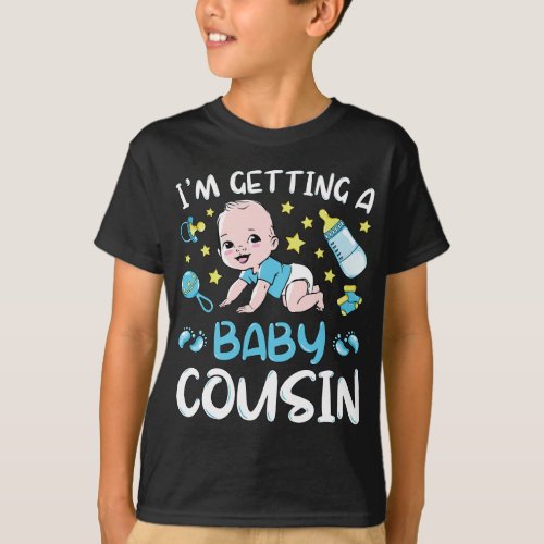Im Getting A Baby Cousin Boy Gender Reveal Boy T_Shirt