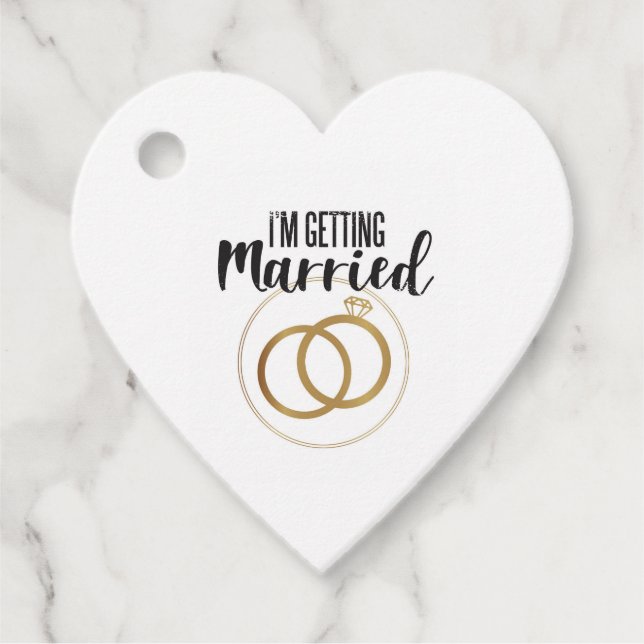 I'm Getting Married Favor Tags (Front)