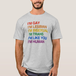 I'M GLBT I'M HUMAN T-Shirt