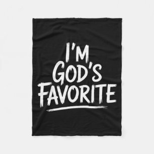 Im Gods Favorite Christian Religious Church Fleece Blanket