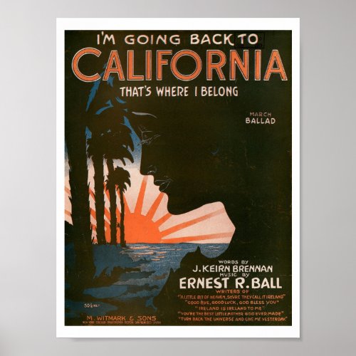 I'm Going Back to California Vintage