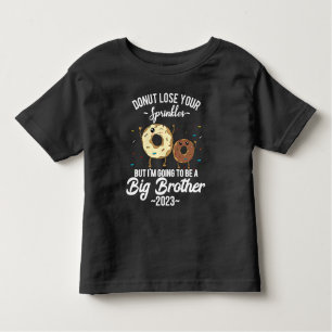 I'm Going to be a Big Brother 2023 Donut Toddler T-shirt