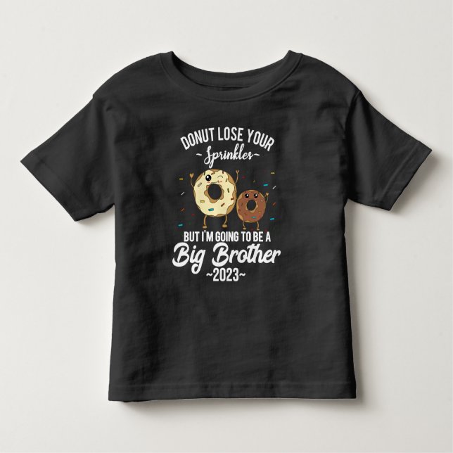 I'm Going to be a Big Brother 2023 Donut Toddler T-shirt (Front)