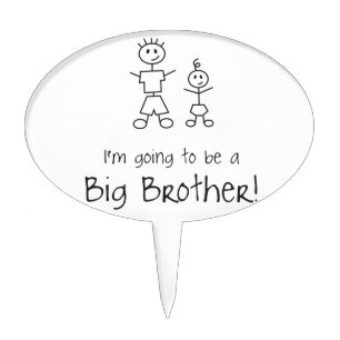 I'm going to be a Big Brother! Cake Topper