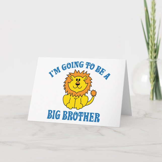 I'm Going To Be A Big Brother Holiday Card (Front)