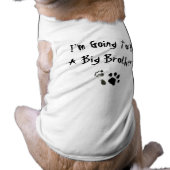 I'm Going To Be A Big Brother ! Tee (Back)