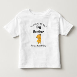 I&#39;m going to be a Big Brother Toddler T-shirt