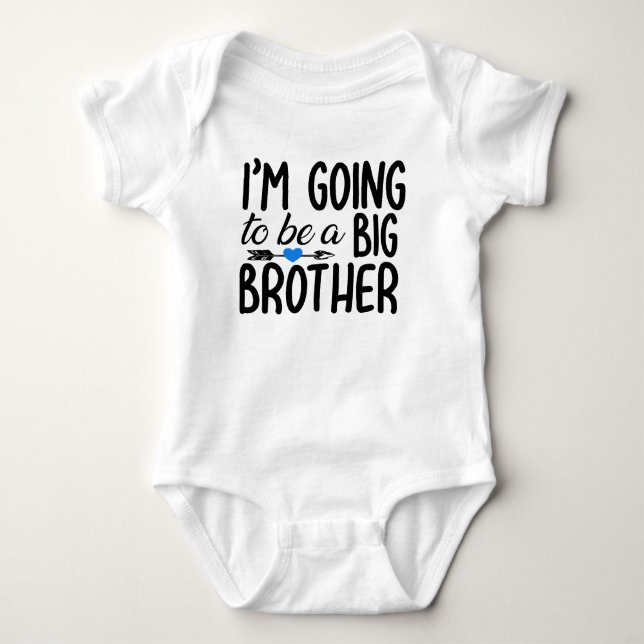 I'm going to be a big brother unique kids baby bodysuit (Front)