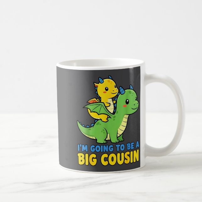 I'm Going To Be A Big Cousin Baby Reveal 2026 Drag Coffee Mug (Right)