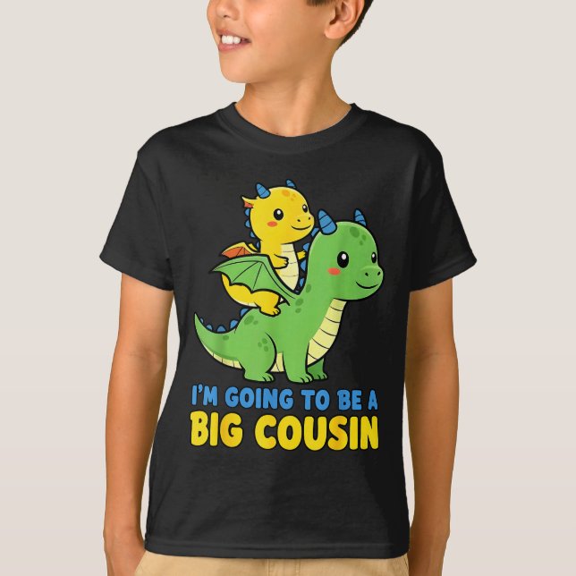 I'm Going To Be A Big Cousin Baby Reveal 2026 Drag T-Shirt (Front)