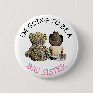 I'm going to be a Big Sister Announcement Button
